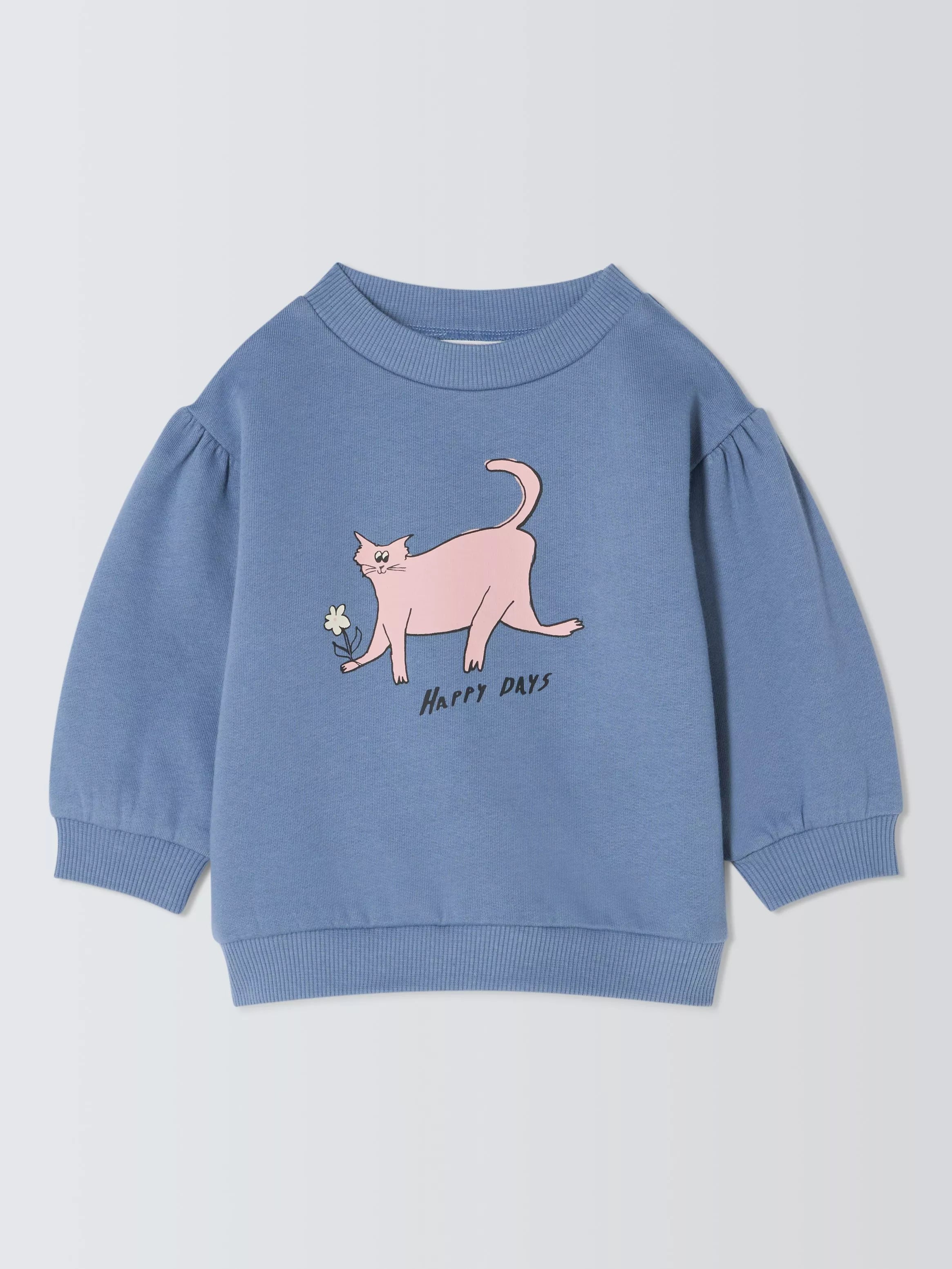    - Grain-free cat food recommendations  John Lewis ANYDAY Baby Cat Cotton Sweatshirt, Blue