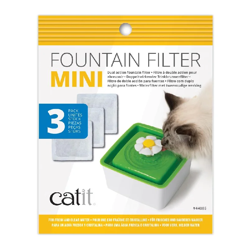 - Pet vitamin complex nutrition tabletsCatit Mini Flower Fountain Dual Action Replacement Filters Pack of 3