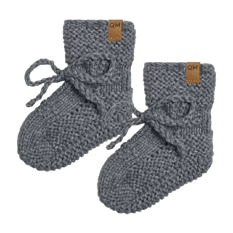 - Postoperative pet anti-licking Elizabethan collarQuincy Mae Navy Heathered Knit Booties