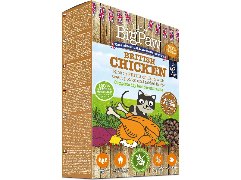 - Remote interactive pet feederBritish Chicken Complete dry food for Adult Cats 375gm /Little BigPaw