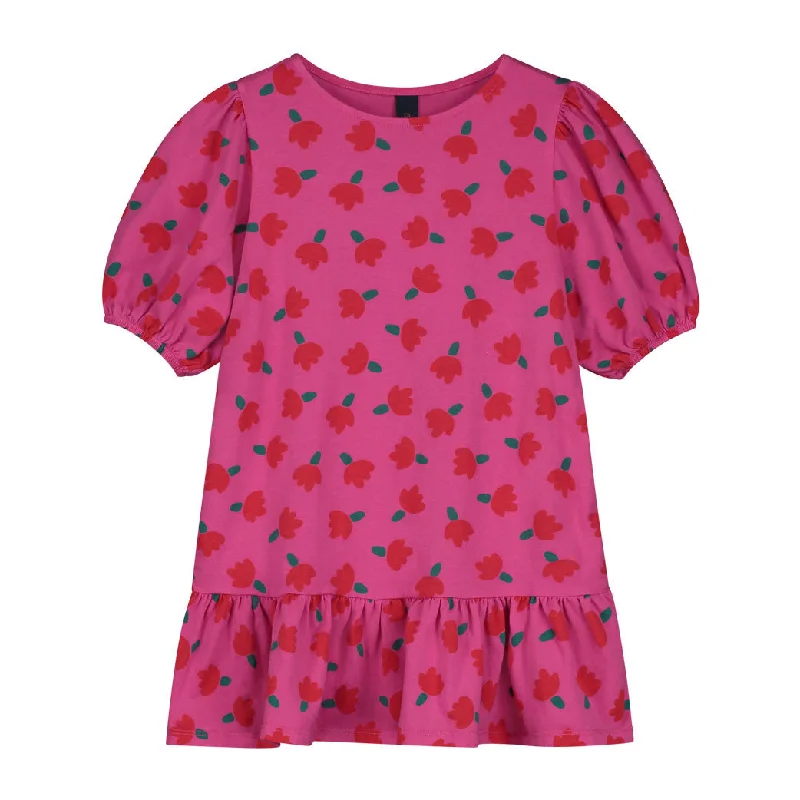 - Air box TSA certified check-inBonmot Rasberry Flowers Balloon Sleeves  Dress