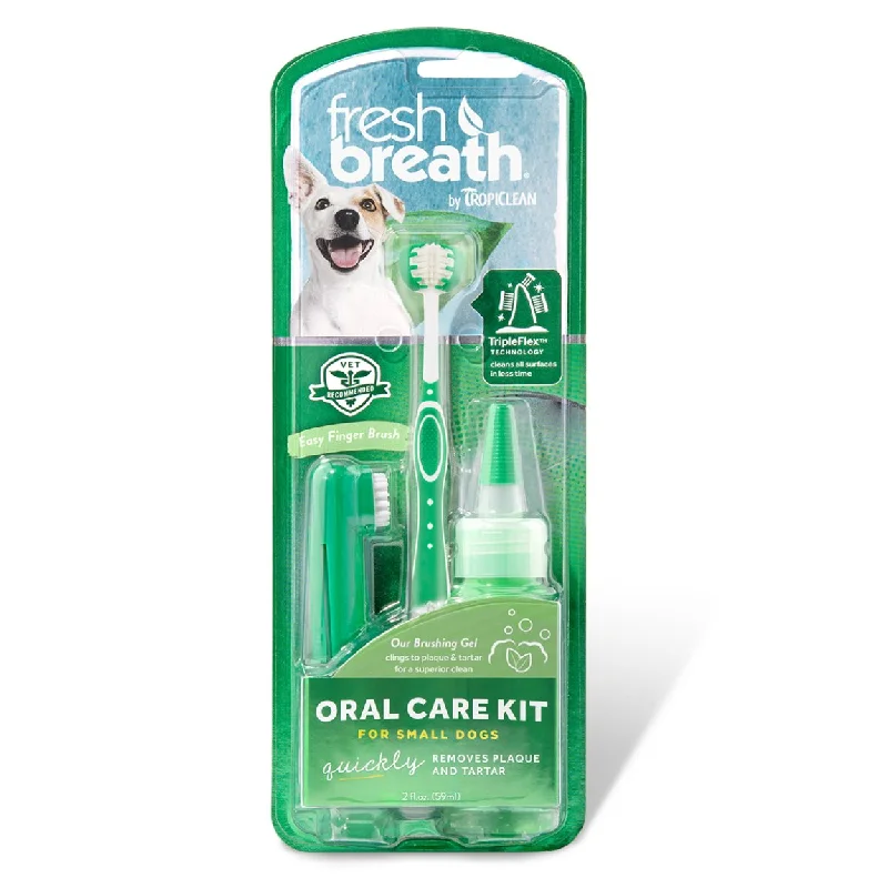 - Cat nail clippers with LED lightsTropiclean Fresh Breath Oral Dental Care Kit for Small Dogs