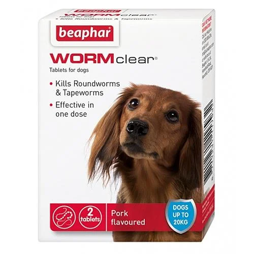 - Winter warm clothes for short-haired dogsBeaphar WORMclear for Small Dogs up to 20kg Worming Tablets x 2