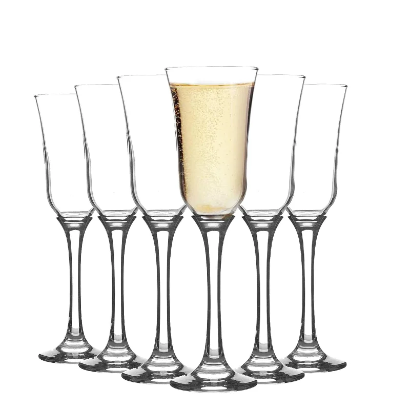 - Pet fence foldable indoor190ml Tromba Champagne Flutes - Pack of Six - By Argon Tableware