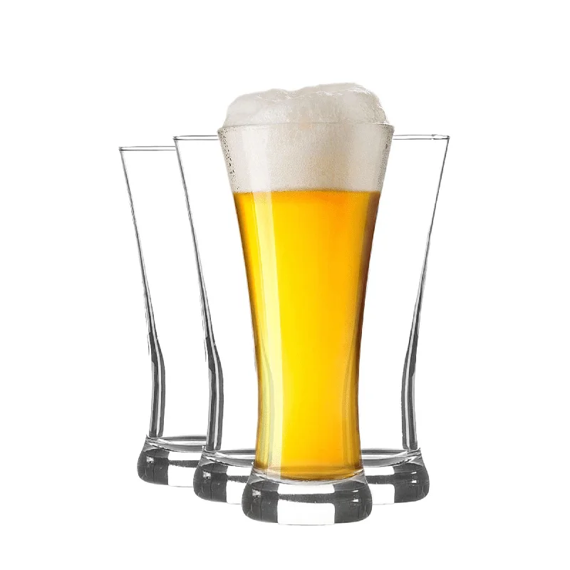 - Chinchilla cooling ice nest ceramic plate380ml Pilsner Beer Glasses - Pack of Four - By Rink Drink