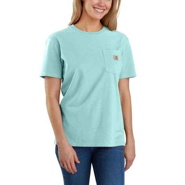 - Cat stress soothing sprayWomen's Loose Fit Heavyweight Short-Sleeve Pocket T-Shirt - Pastel Turquoise