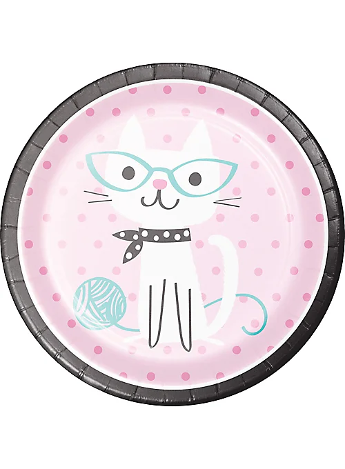    - High-protein cat food  Purr-fect Cat Lunch Plates 9" | 8ct