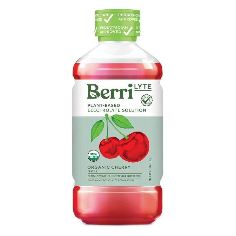 ---Berri Lyte - Organic Cherry Electrolyte Solution, 1 L - Pack of 6