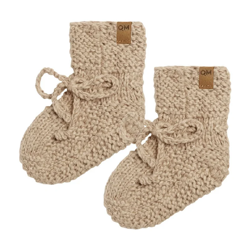 - ​​Pet toys under    yuanQuincy Mae Latte Speckled Knit Booties