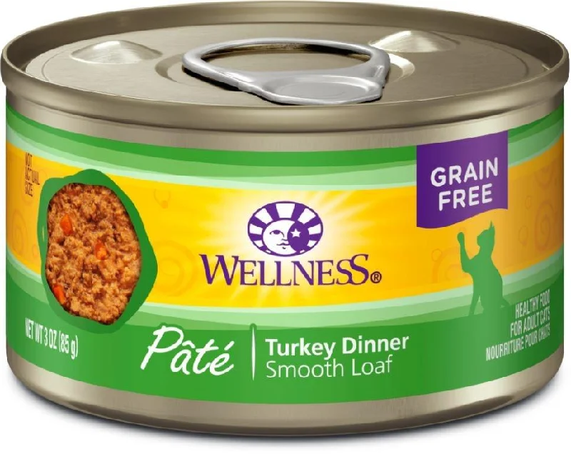    - Grain-free cat food recommendations  Wellness Complete Health Natural Grain Free Turkey Pate Wet Canned Cat Food