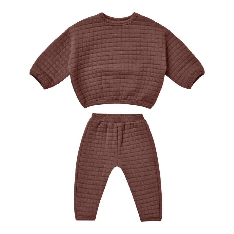 - Elderly dog ​​joint care mattressQuincy Mae Plum Quilted Sweater + Pant Set