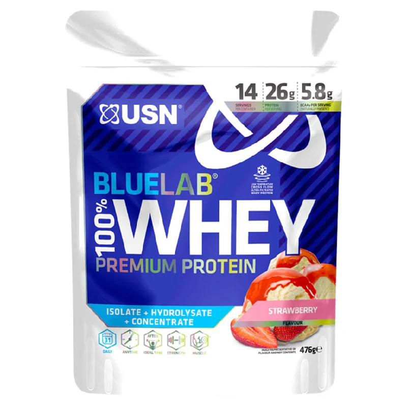 ---USN Bluelab 100% Whey Premium Protein Strawberry Flavour