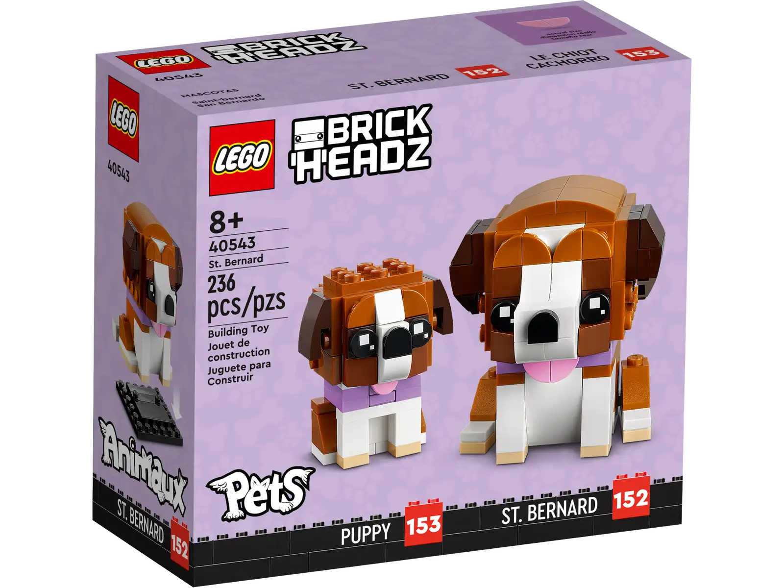 - Summer pet ice matLEGO BRICK HEADZ ST. BERNARD