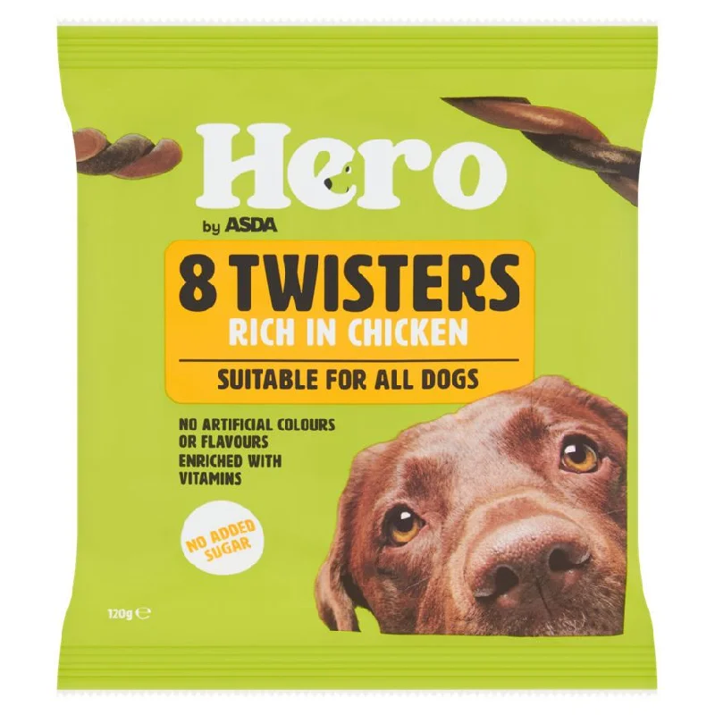 - Elderly dog ​​joint care mattressAsda Hero 8 Twisters Rich in Chicken 120g