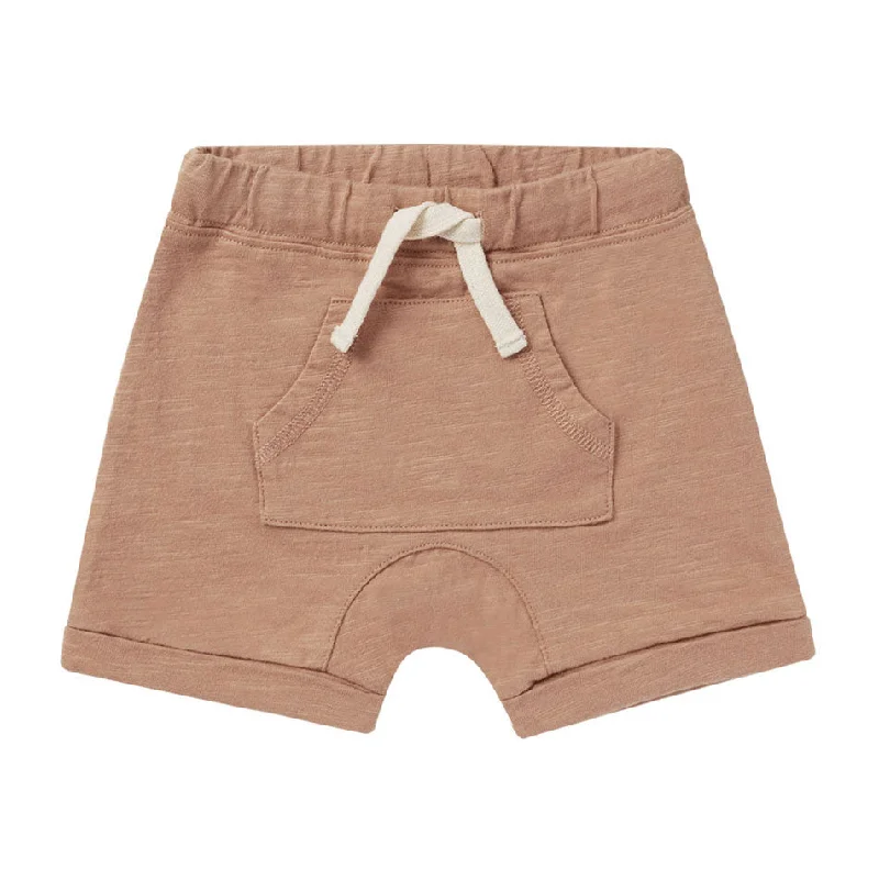 - Organic cotton dog bibsRylee and Cru Clay Front Pouch Short - Clay