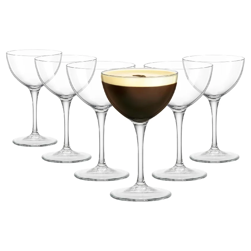 ---235ml Bartender Novecento Martini Glasses - Pack of Six - By Bormioli Rocco