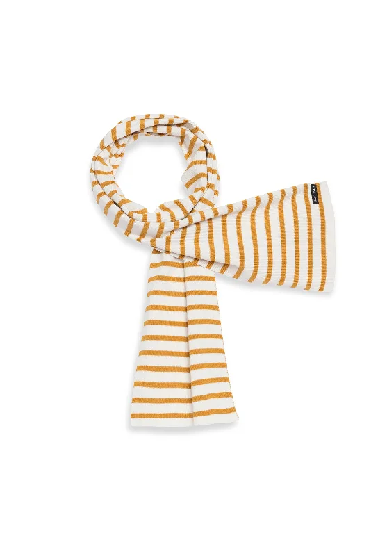 Pet ProductsDuguay striped scarf - in blended wool (ECUME/AMBRE)