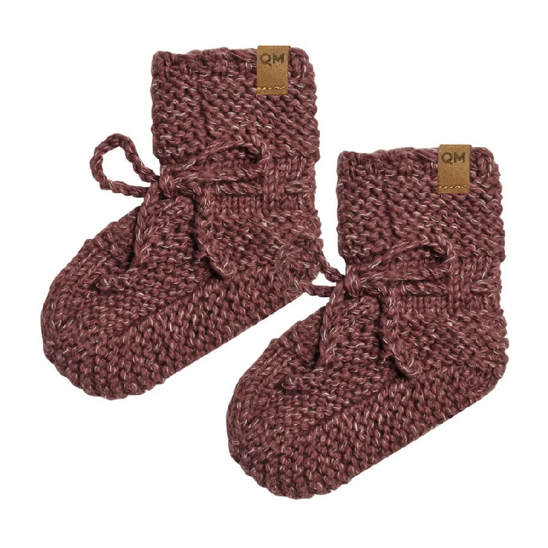 - Automatic induction pet water dispenserQuincy Mae Plum Heathered Knit Booties