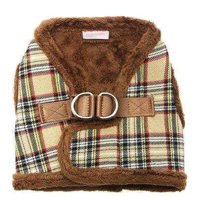 - Solid wood cat climbing frame customizedUrban Pup Faux Fur Lined Brown Tartan Small Dog Vest Harness