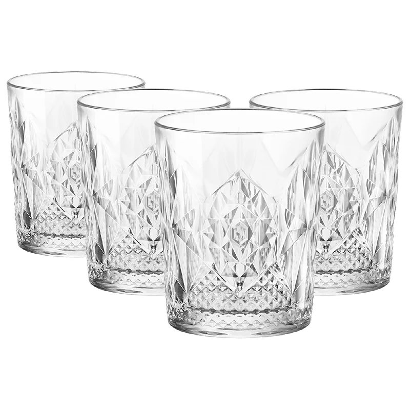  -Splash-proof food bowl AND Anti-choking slow food bowl390ml Bartender Stone Whisky Glasses - Pack of Four - By Bormioli Rocco