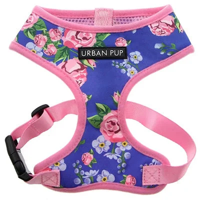 - Natural latex pet mattressUrban Pup Pink and Blue Floral Burst Small Dog Harness