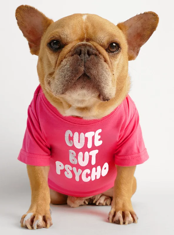 Small dog clothesCute But Psycho Dog Tee