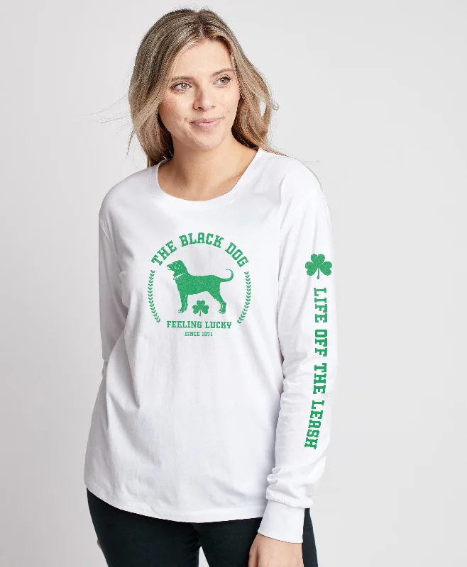 Winter warm clothes for catsLadies Feeling Lucky Longsleeve Tee