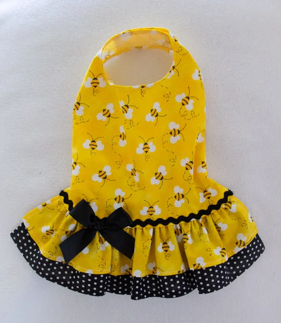 Pet anti-allergic clothesYellow and Black Bumblebee Dress