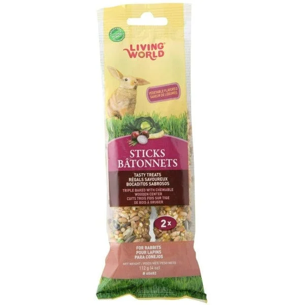    - Kitten food  - Special food for senior dogsLiving World Fruit Flavour Rabbit Treat Sticks