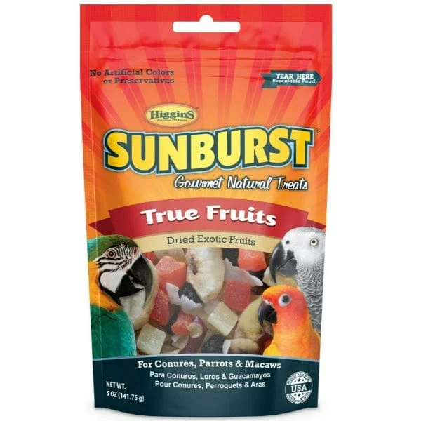    - Cat food for immune system support  - Food for small dogsSunburst True Fruits Gourmet Natural Bird Treats